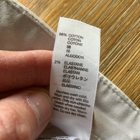 GAP Legging Skimmer 5 pocket white & grey tie dye denim with stretch size 4 - Picture 6 of 6